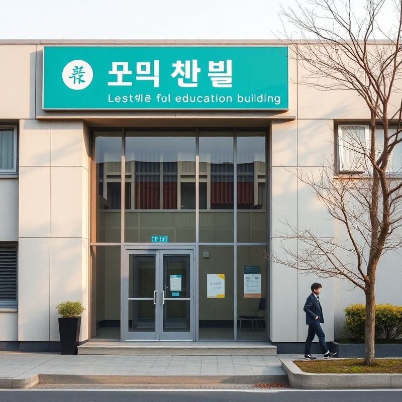 제주에 위치한 윤 그룹 건물 외관